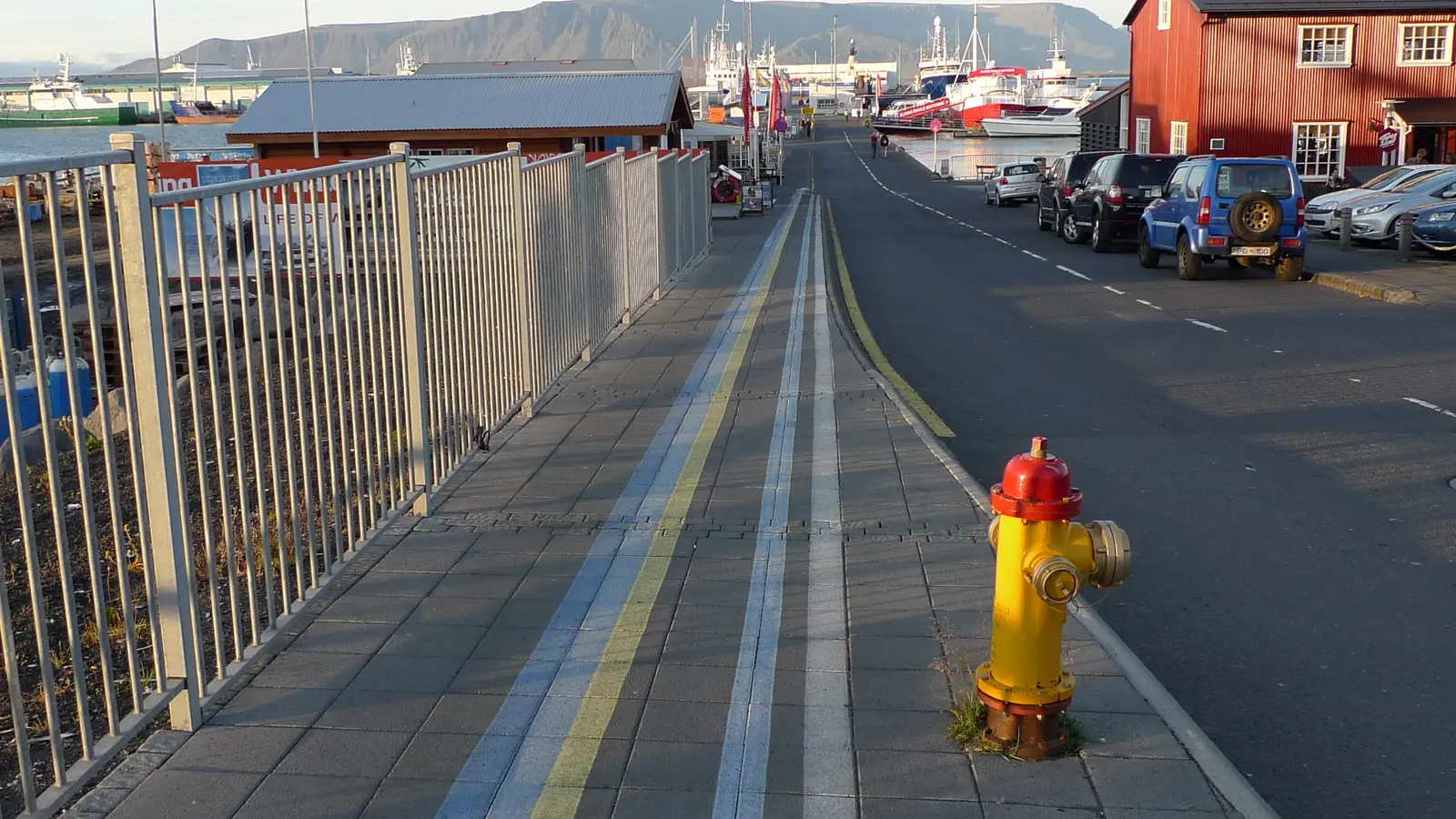 Gamla hamnen i Reykjavik där många båtturer avgår