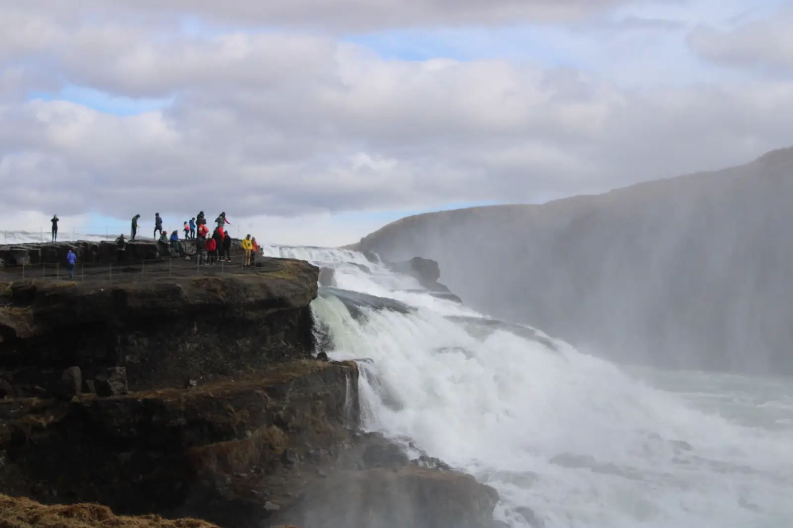 Gullfoss på Gyllene cirkeln på Island