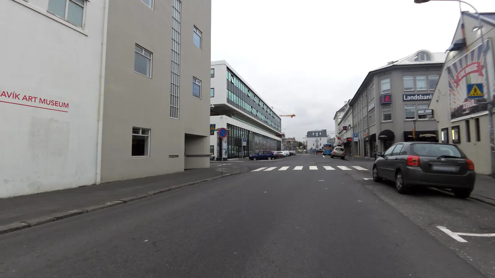 Tryggvagata vid Kolaportið i centrala Reykjavik